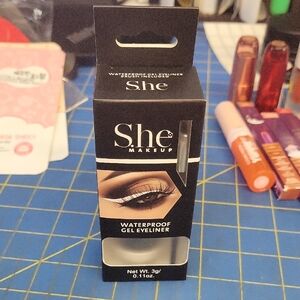 She Makeup Waterproof Gel Eyeliner - White 3g
